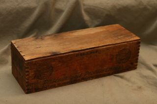 Primitive Antique Wood Cheese Box Advertising Hygrade White American Cheese Nyc