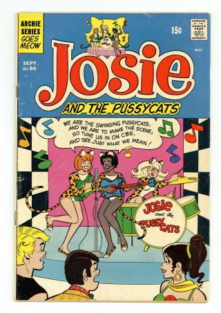 Josie And The Pussycats (1st Series) 50 1970 Gd/vg 3.  0