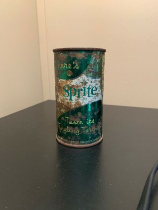 Vintage Sprite Steel Soda Can Flat Top 50s/60s Rare Rough