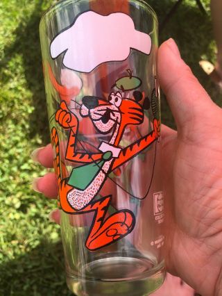 Vintage Character Glass Beaky Buzzard And Cool Cat 1976 Pepsi Collector Series