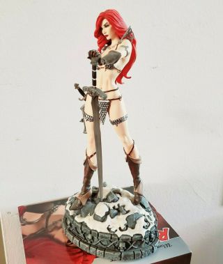Stunning Nm Red Sonja " Women Of Dynamite " Statue Standing Nearly 12 "