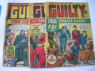 Justice Traps The Guilty,  4,  5,  7,  Jack Kirby,  All Complete