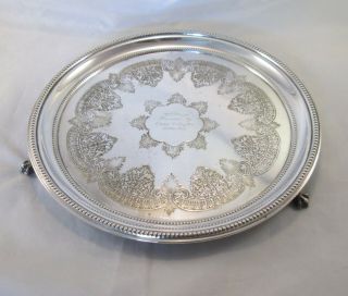 A Good Vintage Silver Plated Tray - Crone & Taylor - Sutton Oak