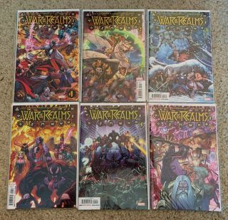 War Of The Realms 1,  2,  3,  4,  5,  6 Complete First Prints Marvel Comics Thor 2019
