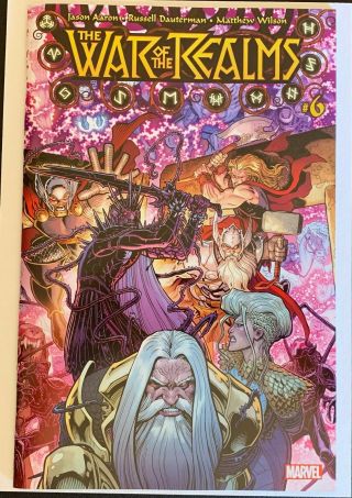 War of the Realms 1,  2,  3,  4,  5,  6 Complete First Prints Marvel Comics Thor 2019 7