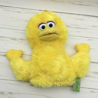 2013 Gund Sesame Street Big Bird Plush Hand Puppet Doll Toy