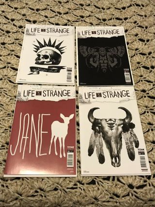 Life Is Strange 1 2 3 4 T - Shirt Variant Set Titan Comics First Printings Nm -