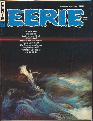 Eerie 7 (1965) Frank Frazetta Cover Toth/colan/ditko/williamson Art Vg/fine