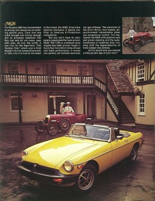 1975 MG MGB MGB/GT MIDGET Golden Anniversary Dealer Sales Brochure 2