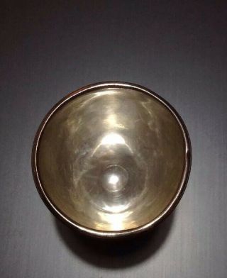 Antique Solid English Silver Egg Cup Heavy 27.  6 Grams 4