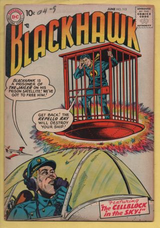 Blackhawk 113 June 1957,  Dc,  1957 Series Vg -