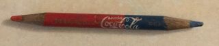 Red/blue Lead Coca - Cola Pencil