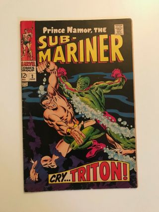 Marvel Prince Namor,  The Sub - Mariner 2 Vs Triton Inhumans Appearance