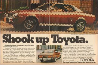 1975 Vintage Ad For Toyota Celica Gt Retro Car 2 - Pgs (051417)