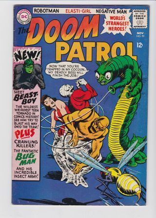 Doom Patrol 99 1966 Dc 1st Beast Boy Who Becomes Changeling Vg,  4.  5