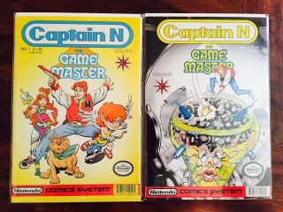 Captain N 1 Nm And 2 Vf - Classic Nes Valiant Nintendo 1990