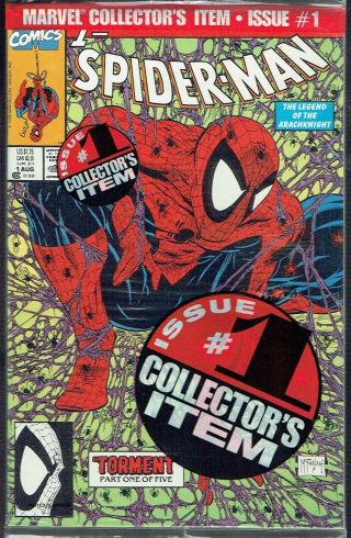 Spider - Man 1 Nm/9.  4 - Regular,  Bagged Edition Of The Mcfarlane Classic