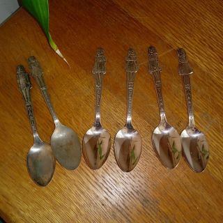 Set Of 6 Dionne Quintuplets Spoons