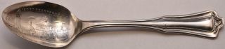 Fort Dearborn Chicago Illinios 5 1/4 " Spoon Sterling Silver War Of 1812