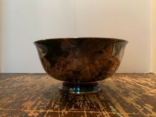 Vintage Reed and Barton Green Enamel Silver Plate Bowl 104 5