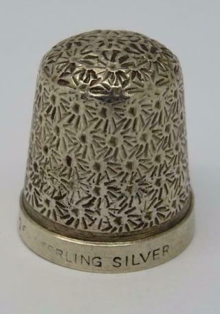Antique Sterling Silver Thimble C1920
