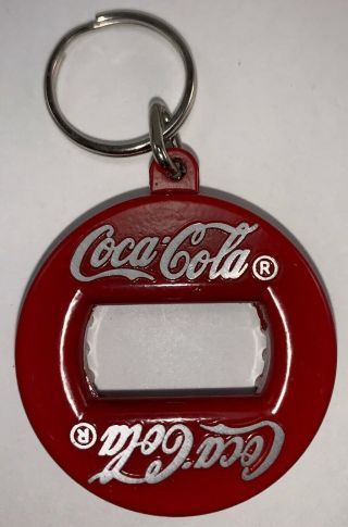 Coke Cola Triple Play Bottle Opener Keychain