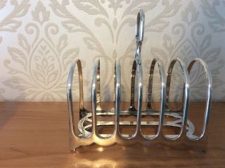 Vintage Silver Plated Toast Rack / Napkin Holder