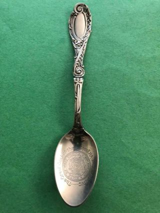 Antique Reed & Barton Sterling Silver Spoon The Seal Of West Virginia 24 Grams