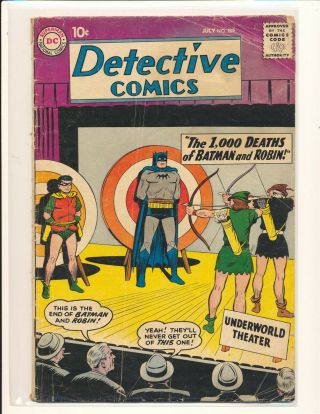 Detective Comics 269 Poor Cond.  Ad Cut Out