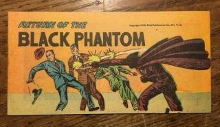 Return Of The Black Phantom Nn Fawcett Giveaway Comic 1948 Vfnm Wow Golden Age