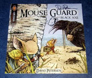 Mouse Guard The Black Axe 1 Art Sketch Signed David Petersen 1st Print