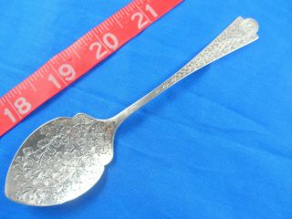 Antique 1894 5 - 1/2 " Hand - Engraved Design Sheffield England Sterling Silver Spoon