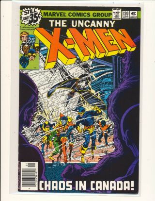X - Men 120 (1963) 1st Cameo Team Appearance Of Alpha Flight Fine,