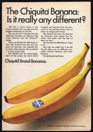 1968 Chiquita Banana Ad Are Banana 