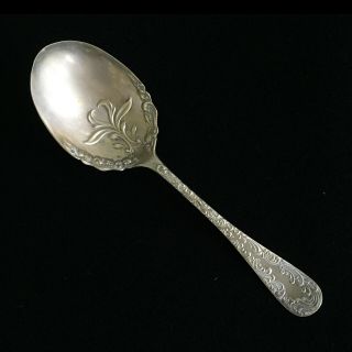 Rare - Florence 1900 - Sterling Plate Berry Spoon Crown Imperial International