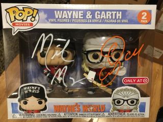 Funko Pop Wayne’s World Wayne & Garth Signed Mike Myers & Dana Carvey