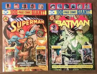8 Superman And Batman Dc 100 Page Giant Walmart Exclusive