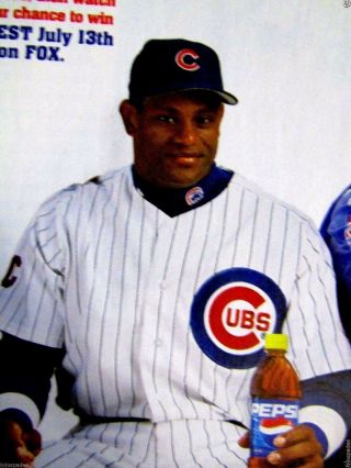 2004 Pepsi Print Ad - Jeff Gordon - Sammy Sosa Chicago Cubs - 8.  5 x 11 