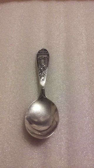 Vintage Wm.  Rogers Silver Plate Baby Spoon Engraved " William `1957 " Birth Record