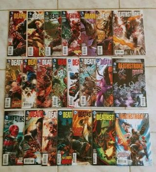 Deathstroke (dc Comics,  2014 The 52) 1 - 20,  Annuals 1 2 Vf,  To Nm Complete
