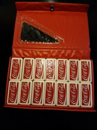 Coca Cola Marbleized Dominos Double Six Professional