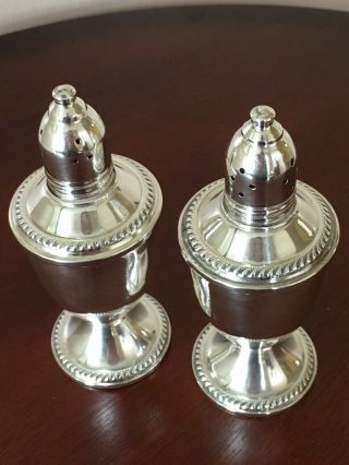 Vintage Duchin Creation Sterling Silver Weighted Salt & Pepper Shakers Set 2