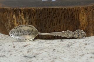 Antique Sterling Silver Souvenir Spoon Hotel Royal Ponciana Palm Breach Florida
