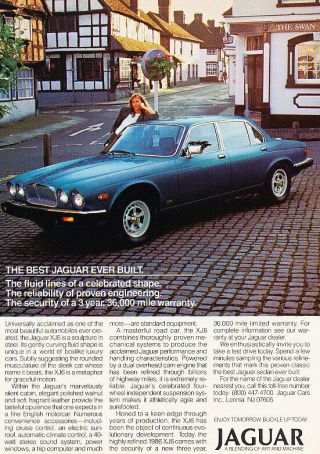 1986 Jaguar Xj6 - Best - Classic Vintage Advertisement Ad D24