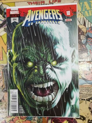 Marvel Avengers 684 No Surrender Part 10 1st Full Immortal Hulk Nm