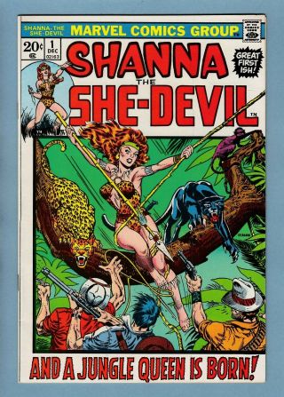 Shanna The She - Devil 1 Vfnm (9.  0) 1st Appearance_glossy High Grade_cents_1972