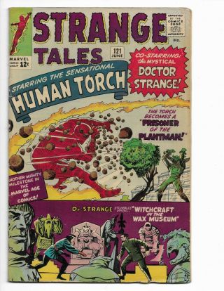 Strange Tales 121 - Vg 4.  0 - Human Torch - Dr.  Strange (1964)