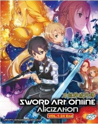 Dvd Sword Art Online : Alicization Vol.  1 - 24 End Anime Boxset