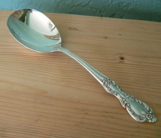 Antique Silver Wm Rogers Mfg Co - - Extra Plate Large Serving Spoon 9 "