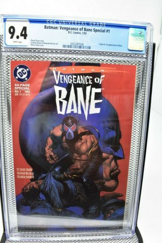 Batman Vengeance Of Bane 1 Cgc 9.  4 Dc 1993 1st Appearance & Origin Of Bane